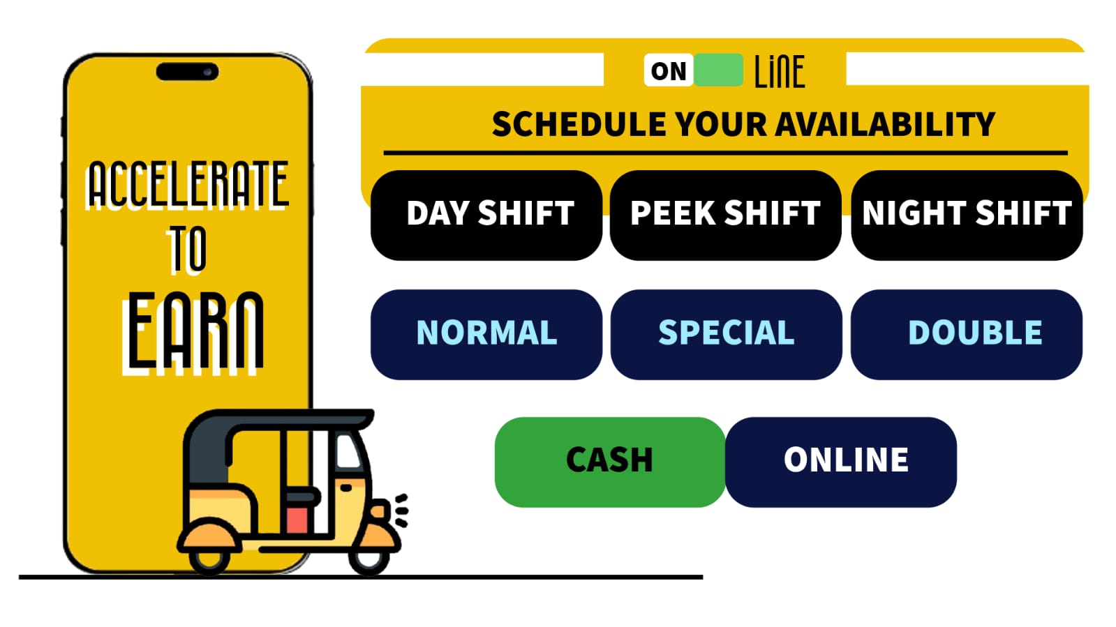 Driver using the Bizmapia app